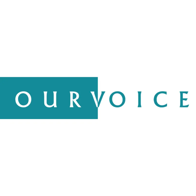 The logo of Our Voice