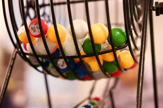 A close up of a game of bingo.