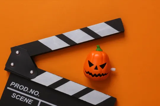 A Halloween-themed senior movie day.