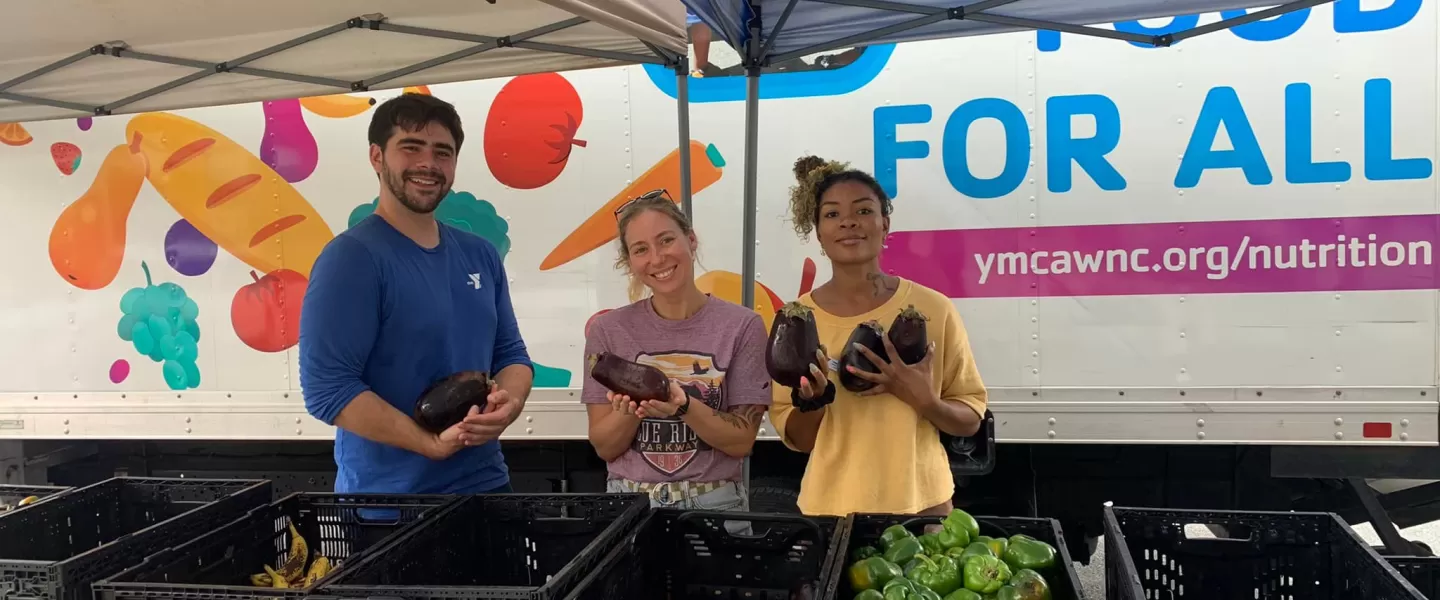 YMCA of WNC mobile food market and nutrition education