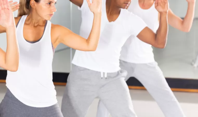 A group of people in a self defense course.